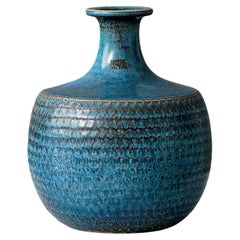 Vintage Unique Stoneware Vase by Stig Lindberg for Gustavsberg Studio, Sweden, 1964