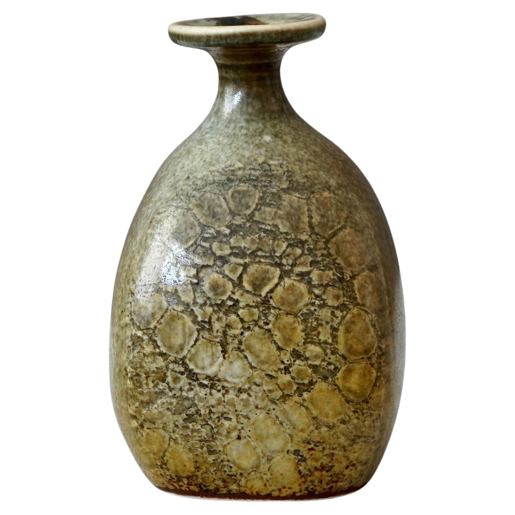 Unique Stoneware Vase by Stig Lindberg for Gustavsberg Studio, Sweden, 1976