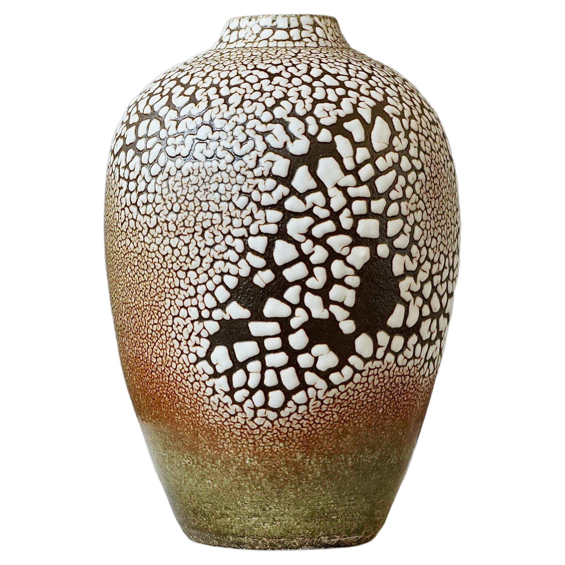 Unique Stoneware Vase by Swedish Ceramist Rune Bergman For Sale
