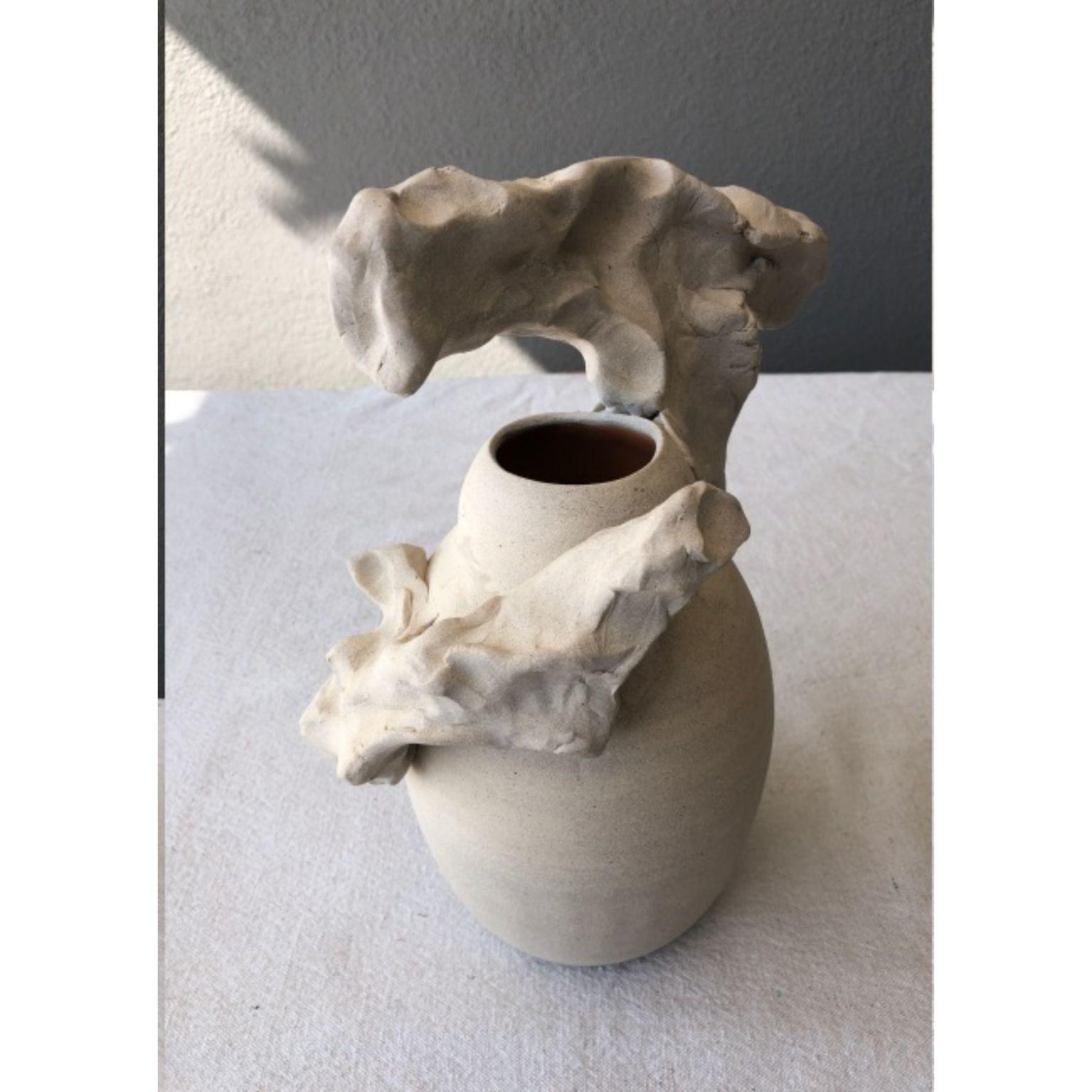American Unique Stoneware Vessel by Mary Brōgger For Sale