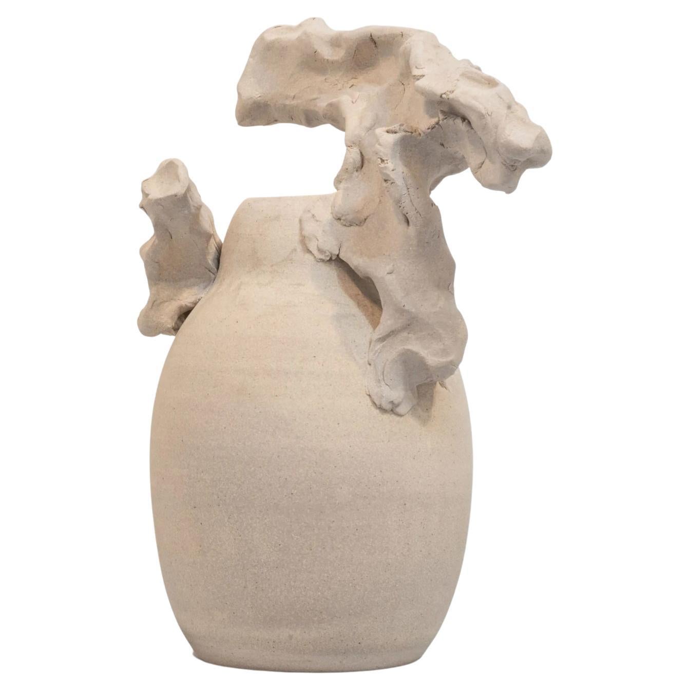 Vase unique en grès de Mary Brōgger