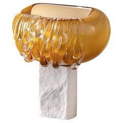 Unique Stravedamento Mouth Blown Murano Glass Centerpiece by Aina Kari