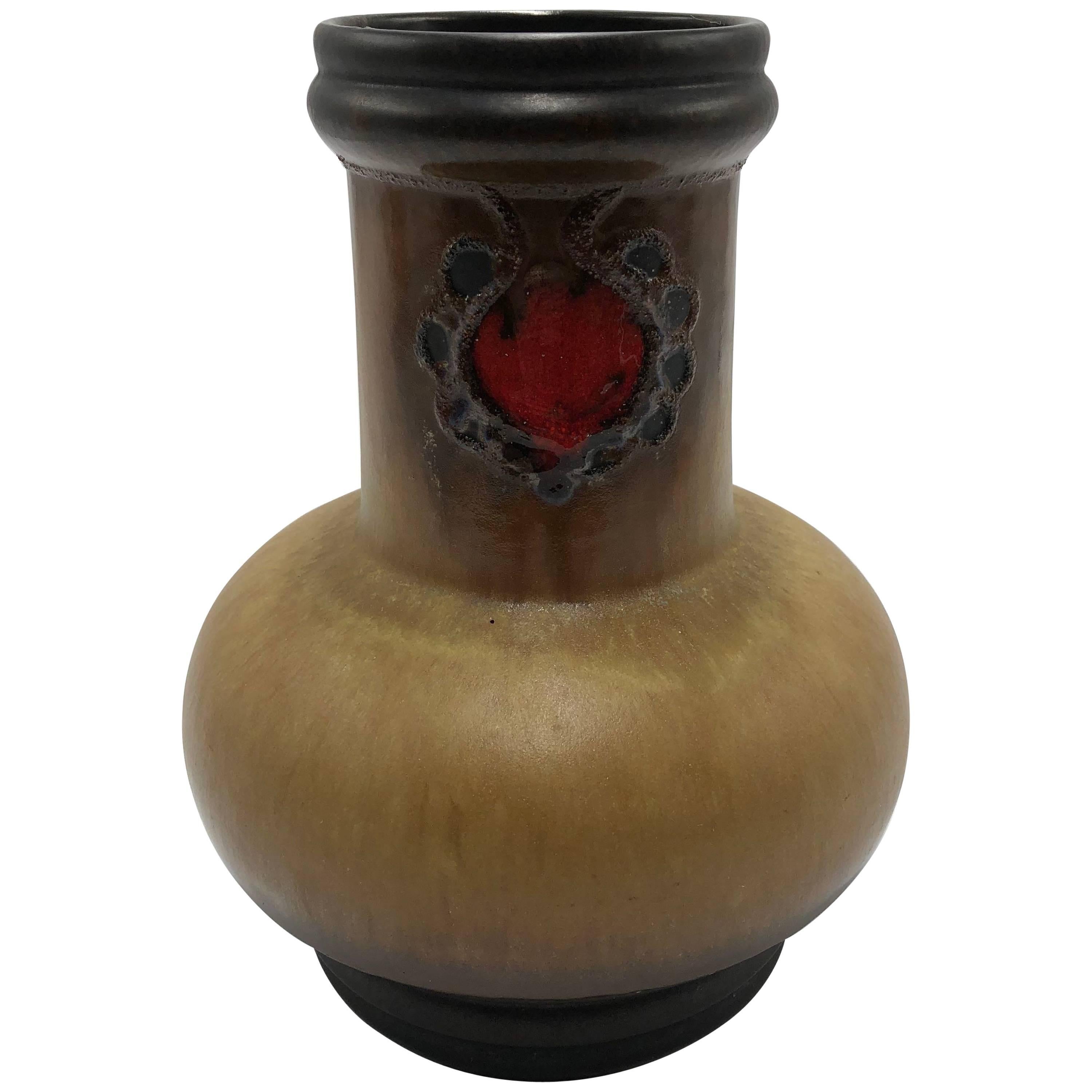 Unique Strehla East Germany, 1950 ‘GDR’ Ceramic Vase For Sale