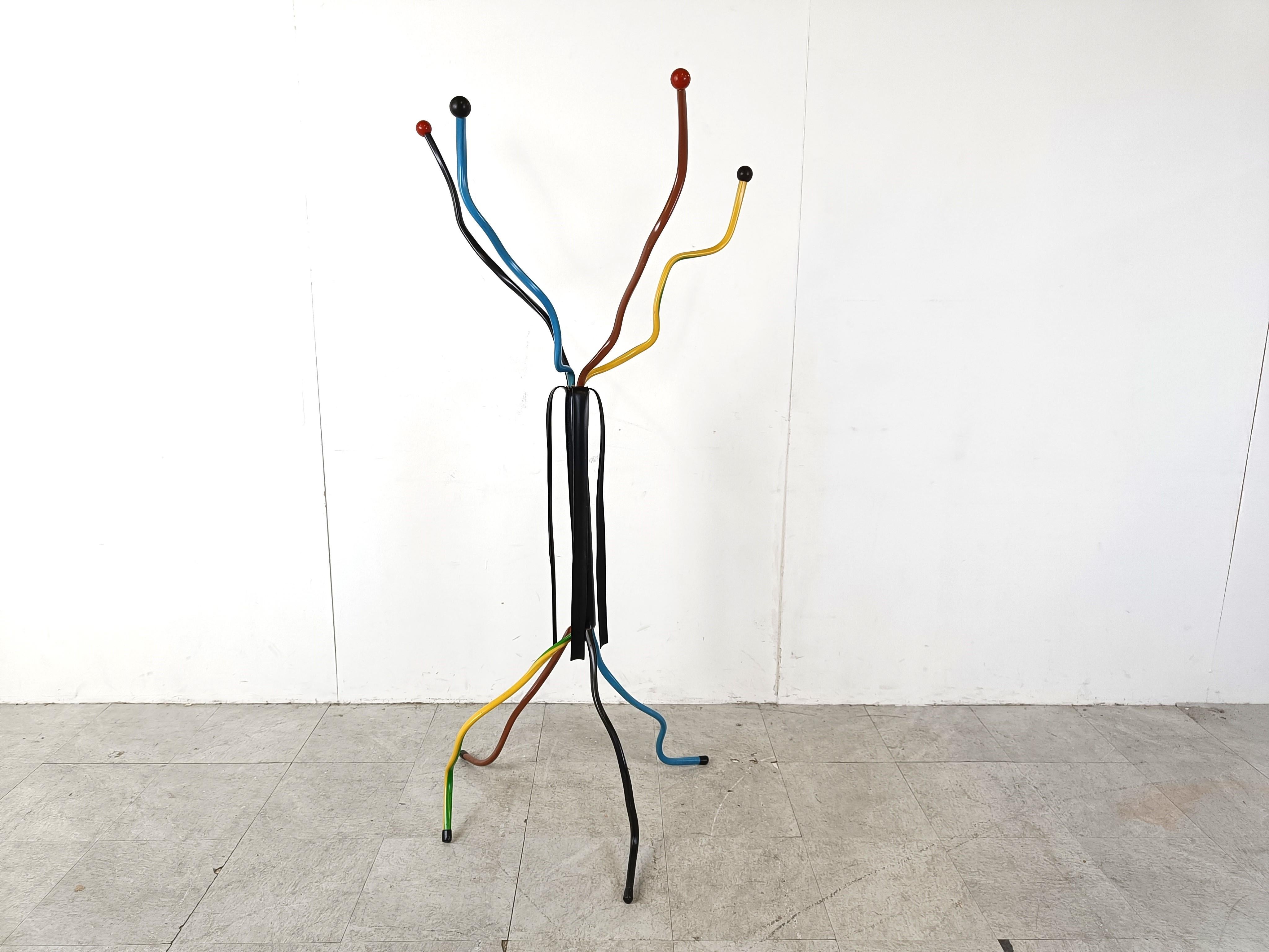 Late 20th Century Unique stripped wire coat stand, 1990s For Sale