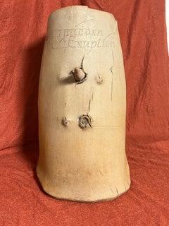 Unique Studio Pottery Genger Fluid Themed Vessel "Unicorn Eruption" C. 1970s
