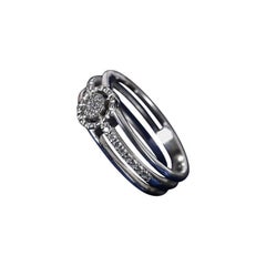 Unique Style Moissanite Ring 925 Sterling Silver Promise Ring Anniversary Gift.