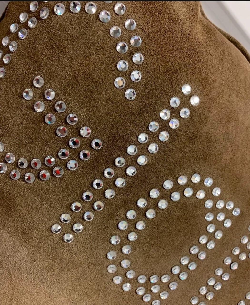 Tedesco Cuscino decorativo unico in pelle scamosciata di grandi dimensioni Philipp Plein in vendita