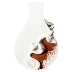 Unique "Surrea" Vase by Wilhelm Kåge, Gustavsberg, Sweden, 1940s