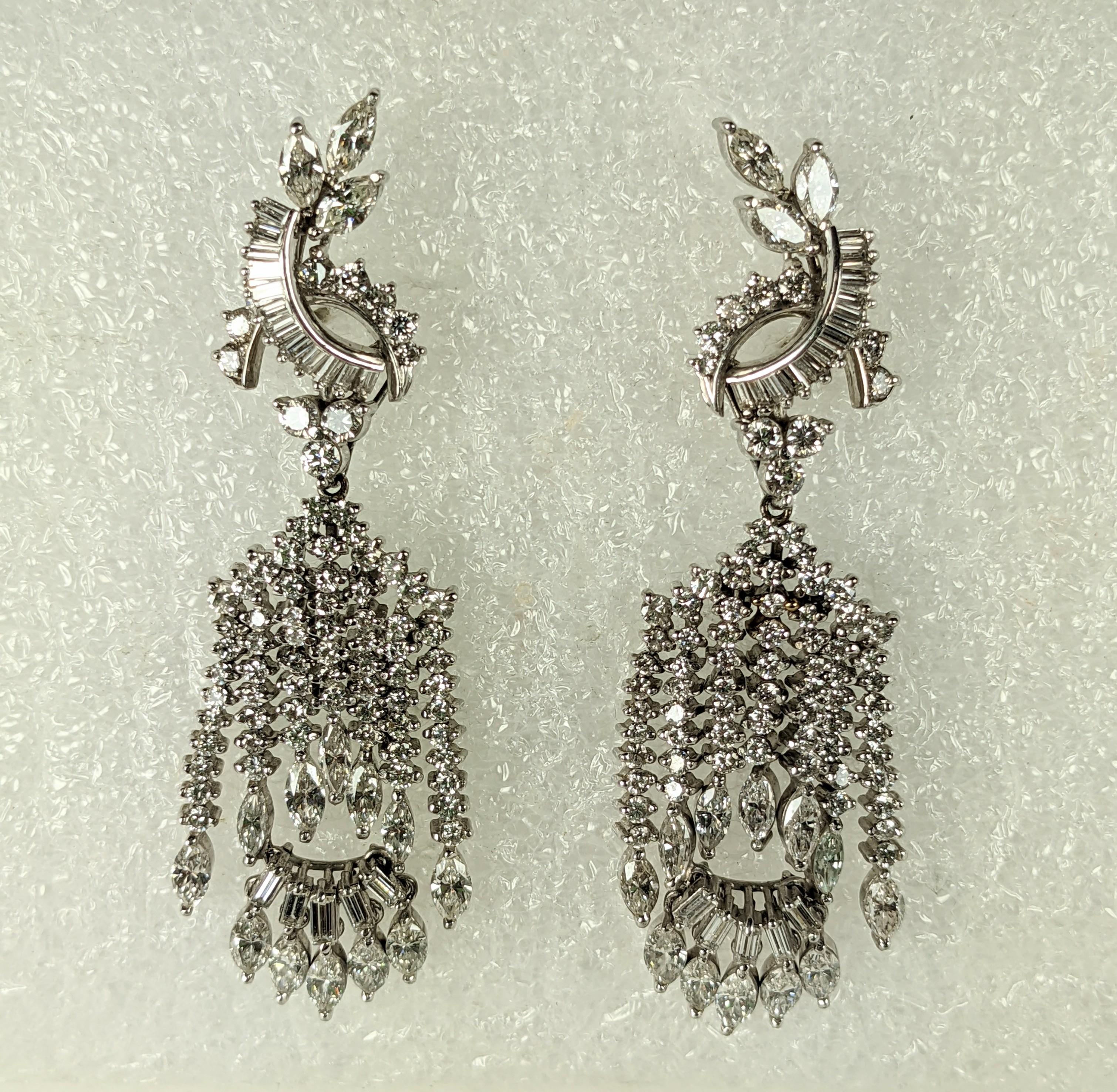 Unique Surrealist Diamond Articulated Dangling Man Earrings For Sale 4