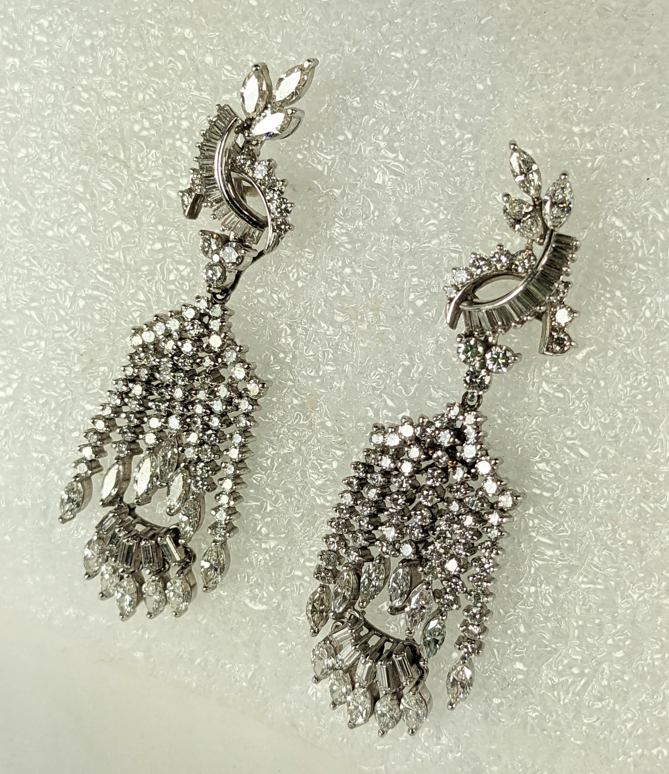 Unique Surrealist Diamond Articulated Dangling Man Earrings For Sale 5