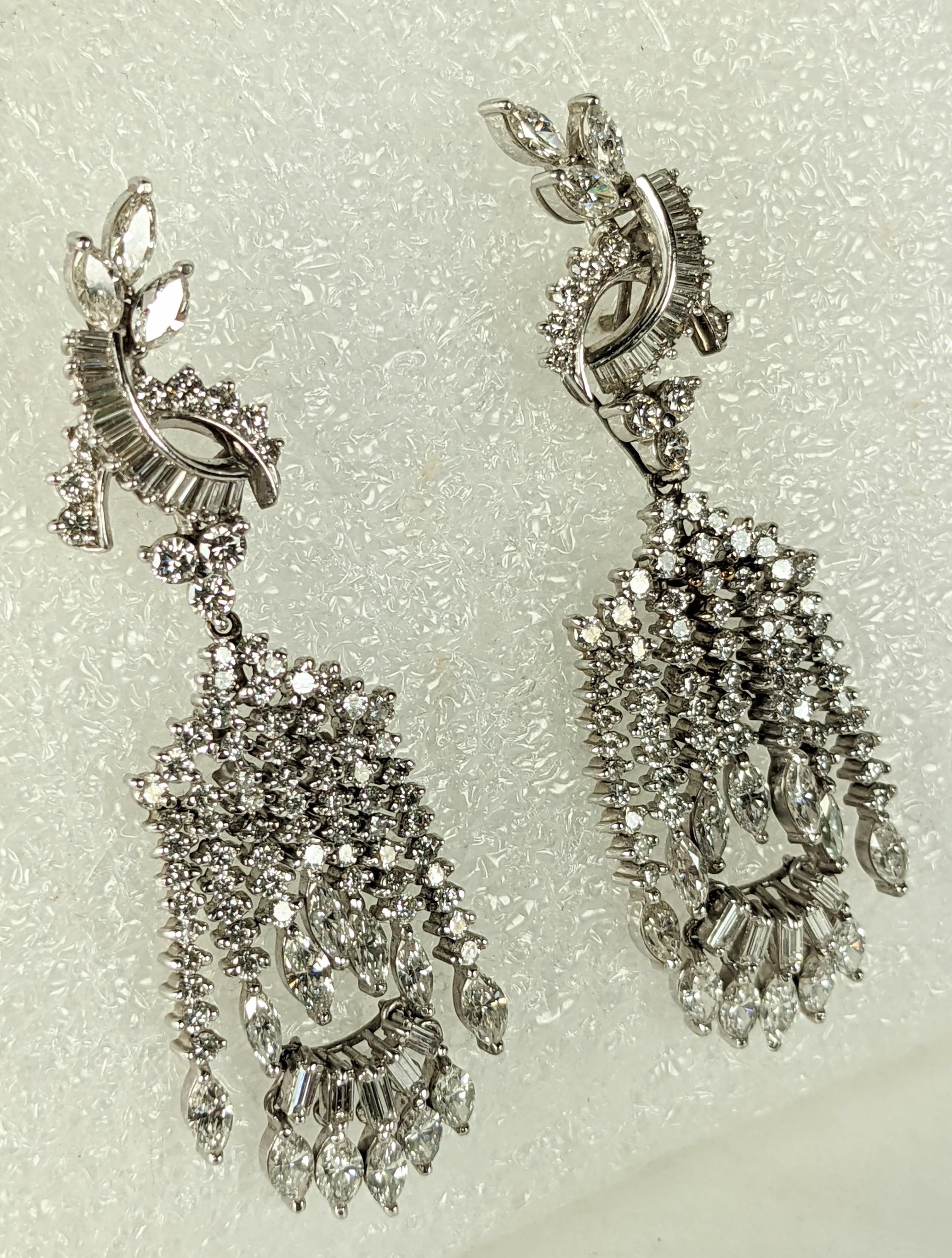 Unique Surrealist Diamond Articulated Dangling Man Earrings For Sale 6