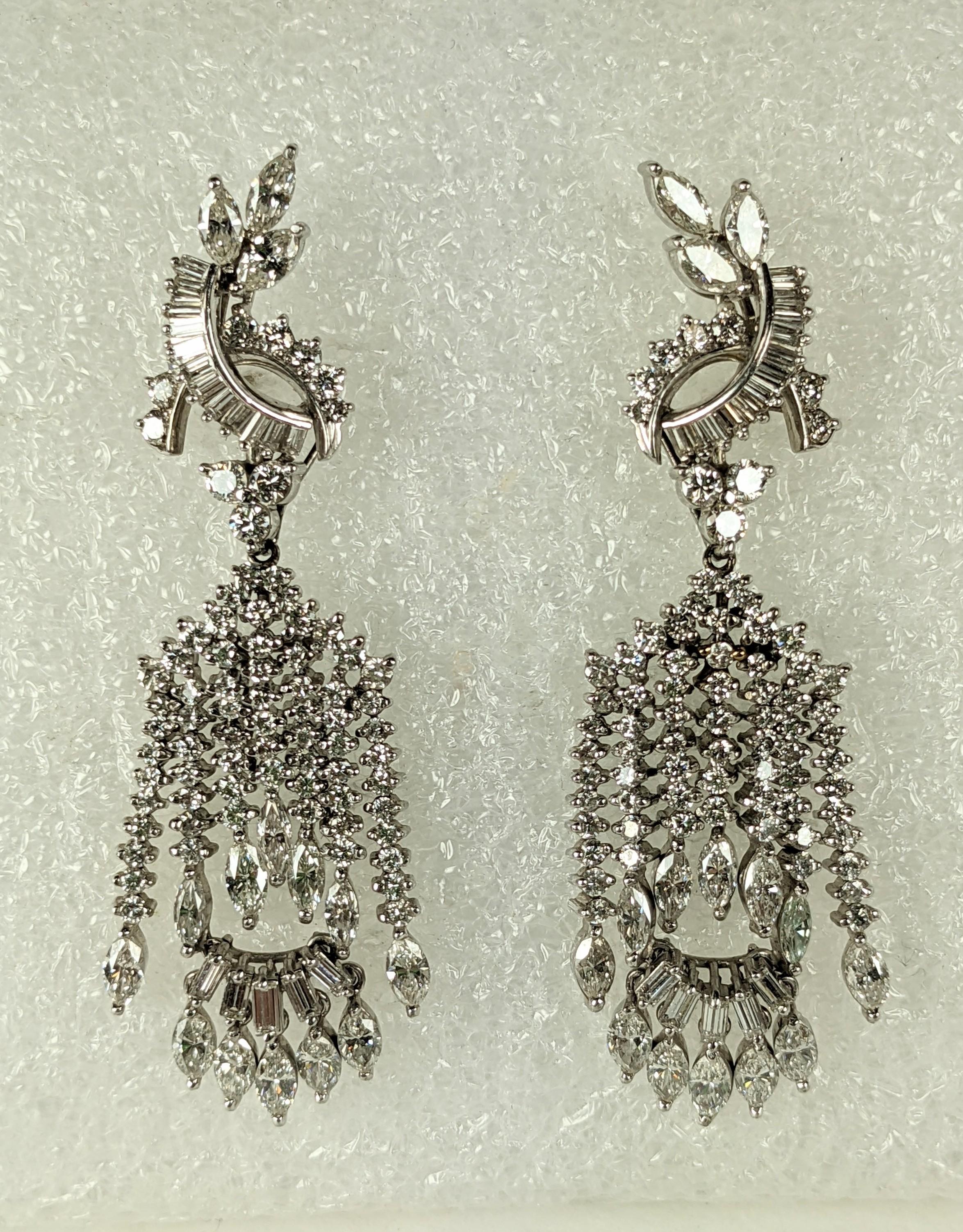 Unique Surrealist Diamond Articulated Dangling Man Earrings For Sale 7