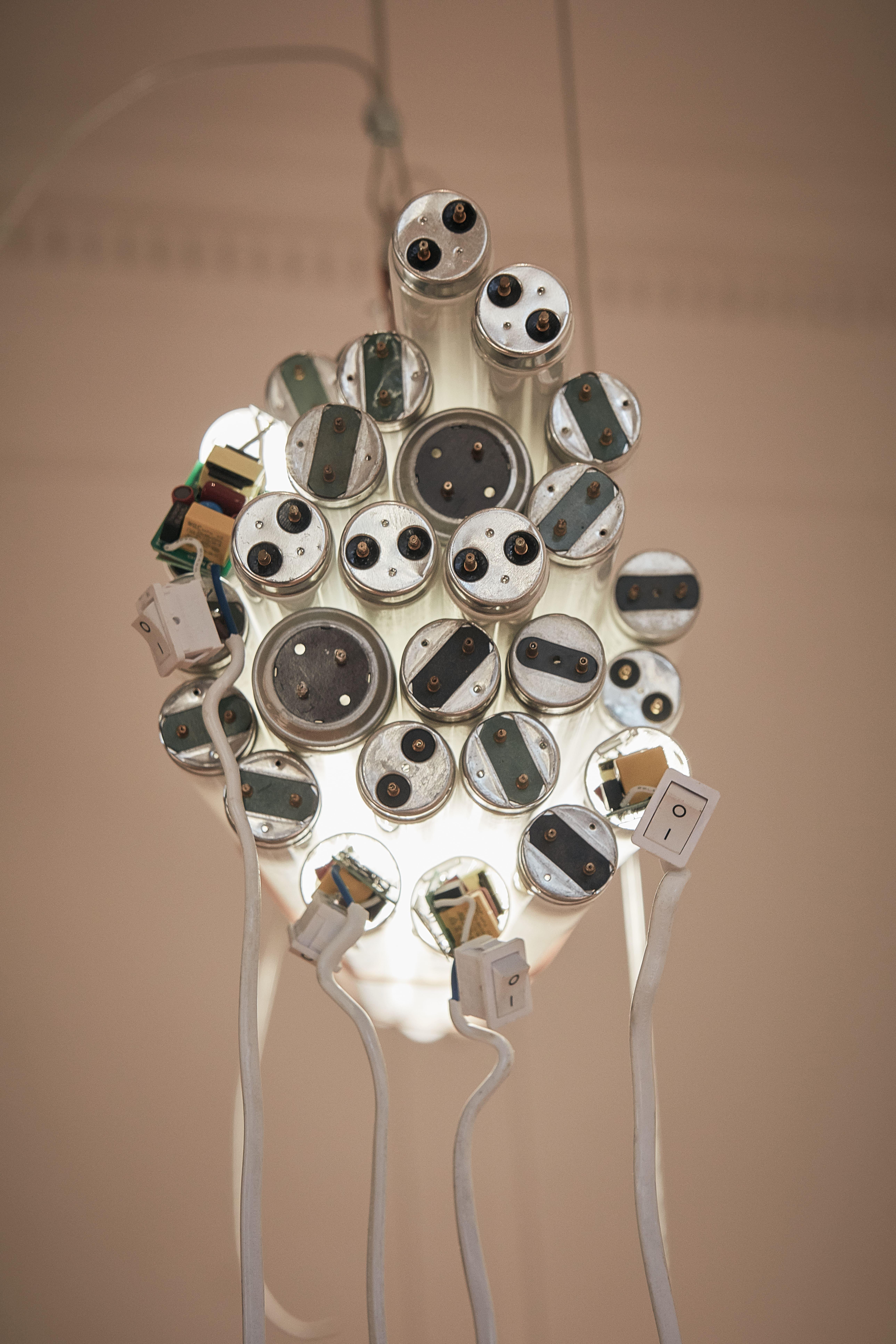 Contemporary Suspended Lamp Unique Sculptural Random Luxury by Josep Vila Capdevila For Sale