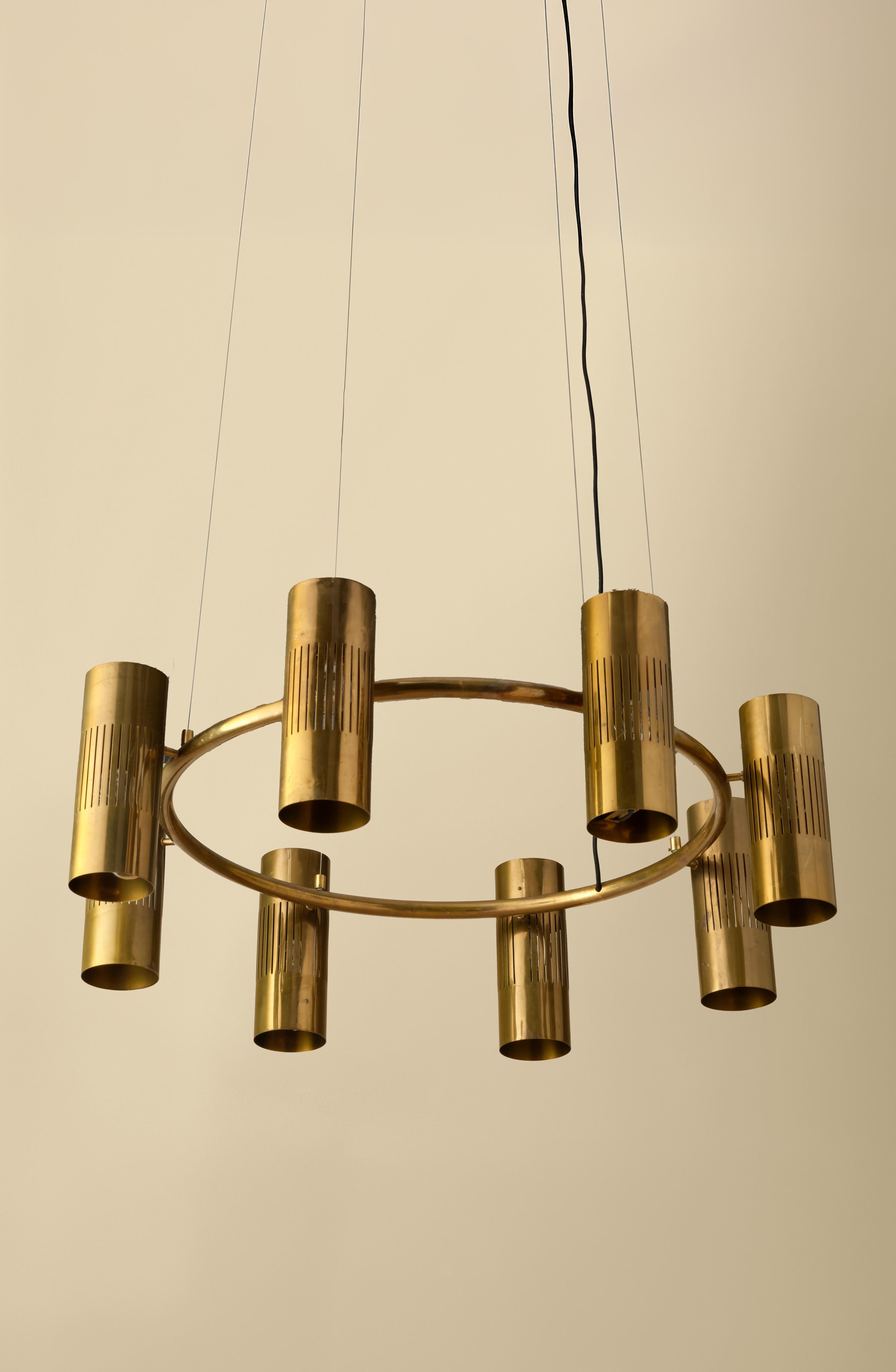 Candelabros suecos únicos de latón, años 50 en Bueno estado para la venta en Stockholm, SE