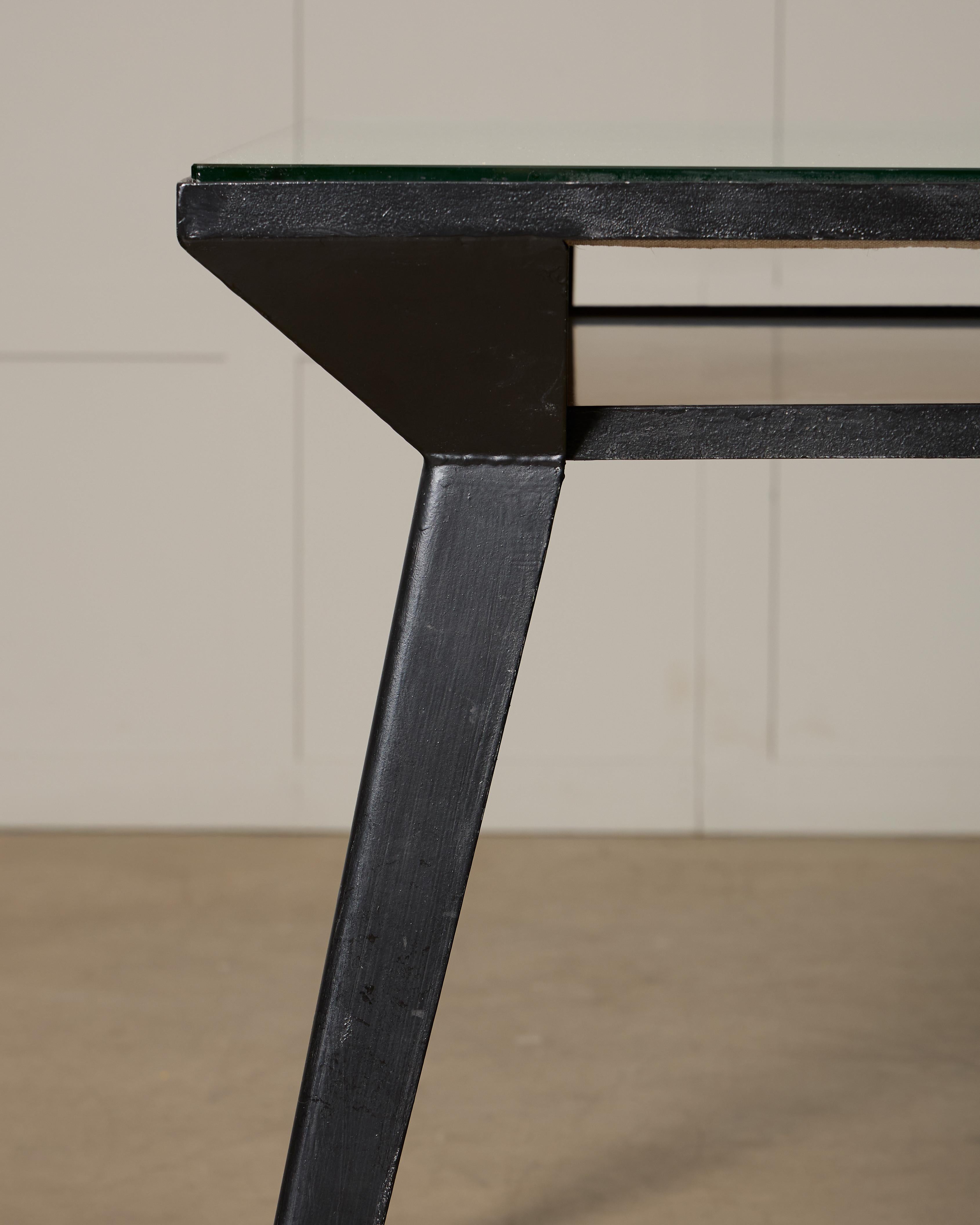 Glass Unique Swedish dining table, 1950s For Sale