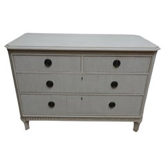 Used Unique Swedish Gustavian 3 Drawer Chest Of Drawers