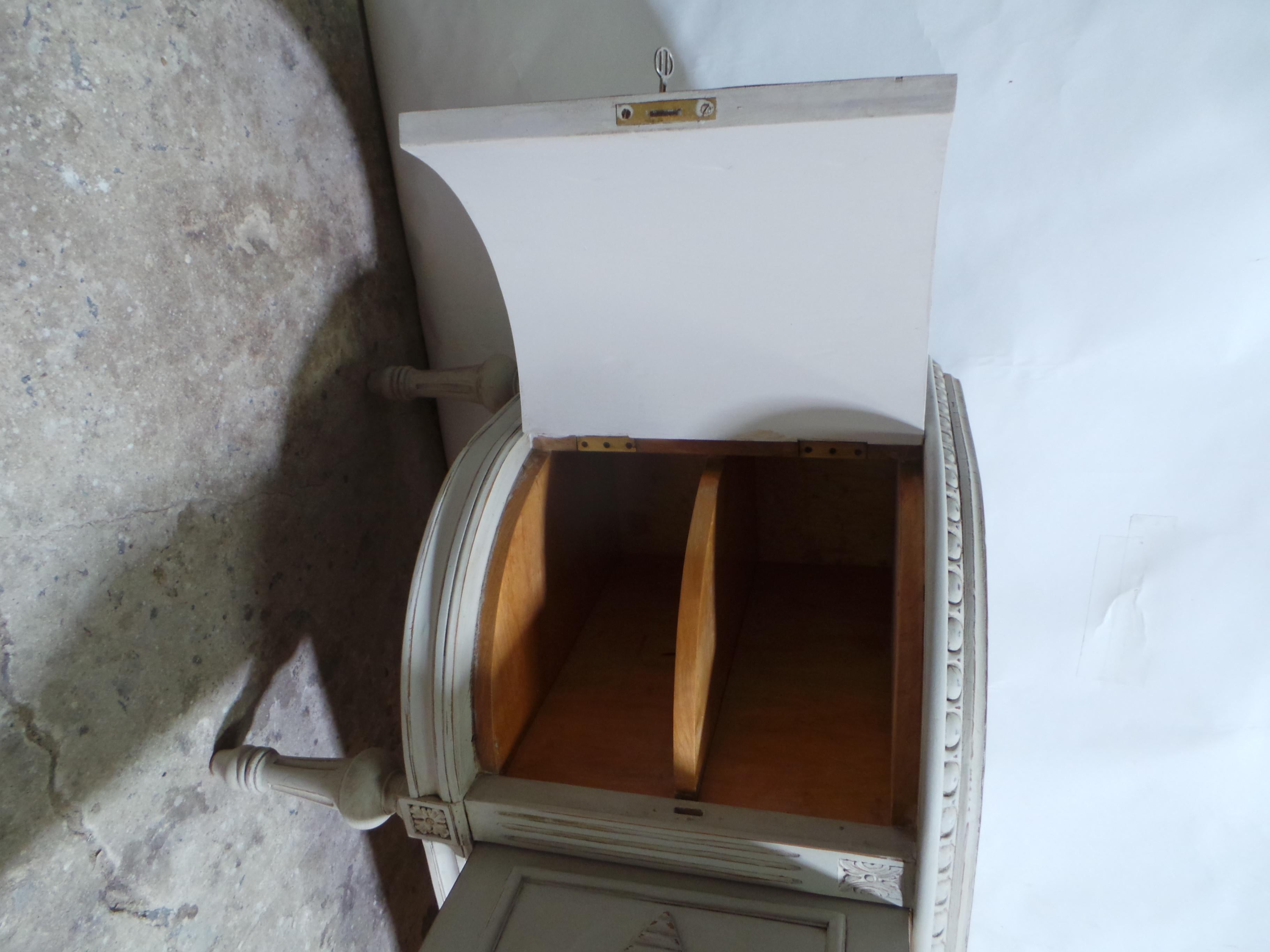 Wood Unique Swedish Gustavian Style 4 Door Sideboard For Sale