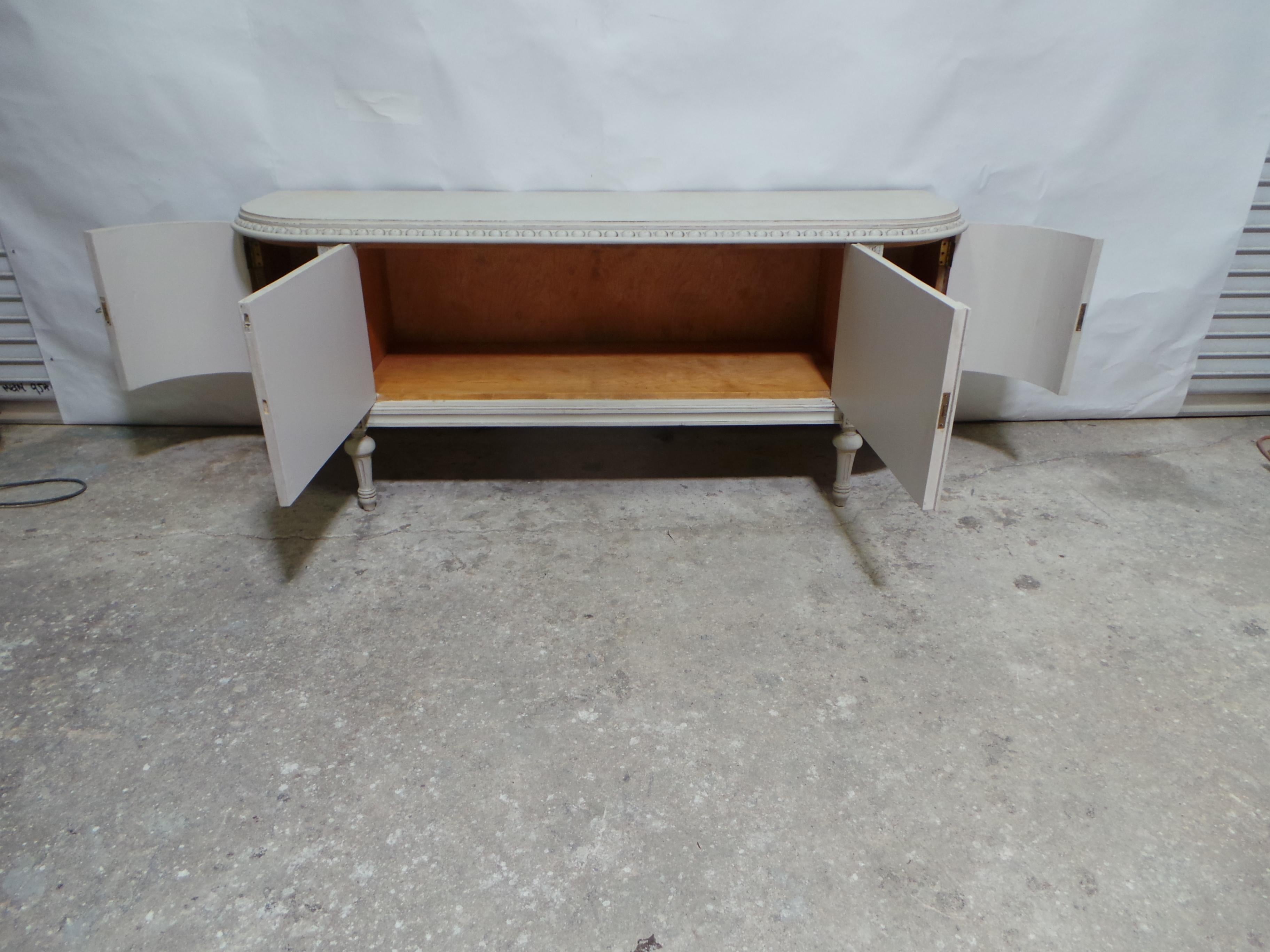 Unique Swedish Gustavian Style 4 Door Sideboard For Sale 2