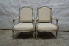 Unique Swedish Gustavian Style Armchairs