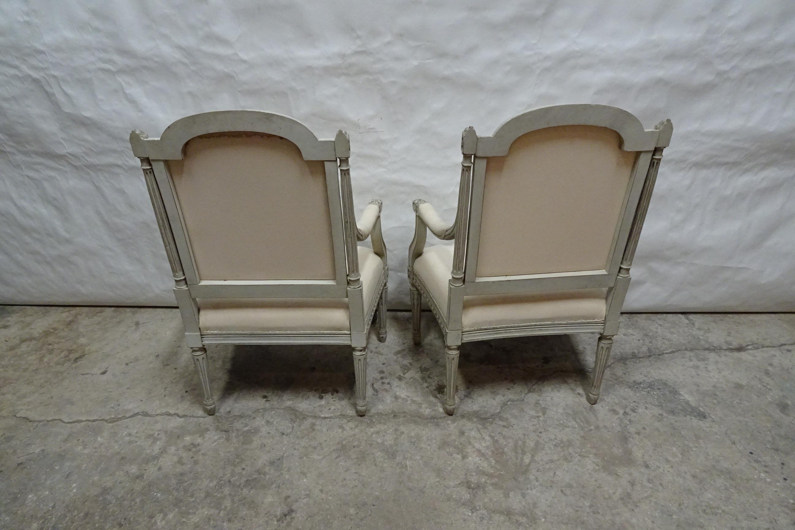 Unique Swedish Gustavian Style Armchairs For Sale 2
