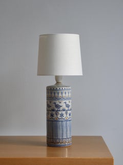 Eine einzigartige große Tischlampe von Gertrud Kudielka, „Hjort“, Dänemark, 1930er Jahre