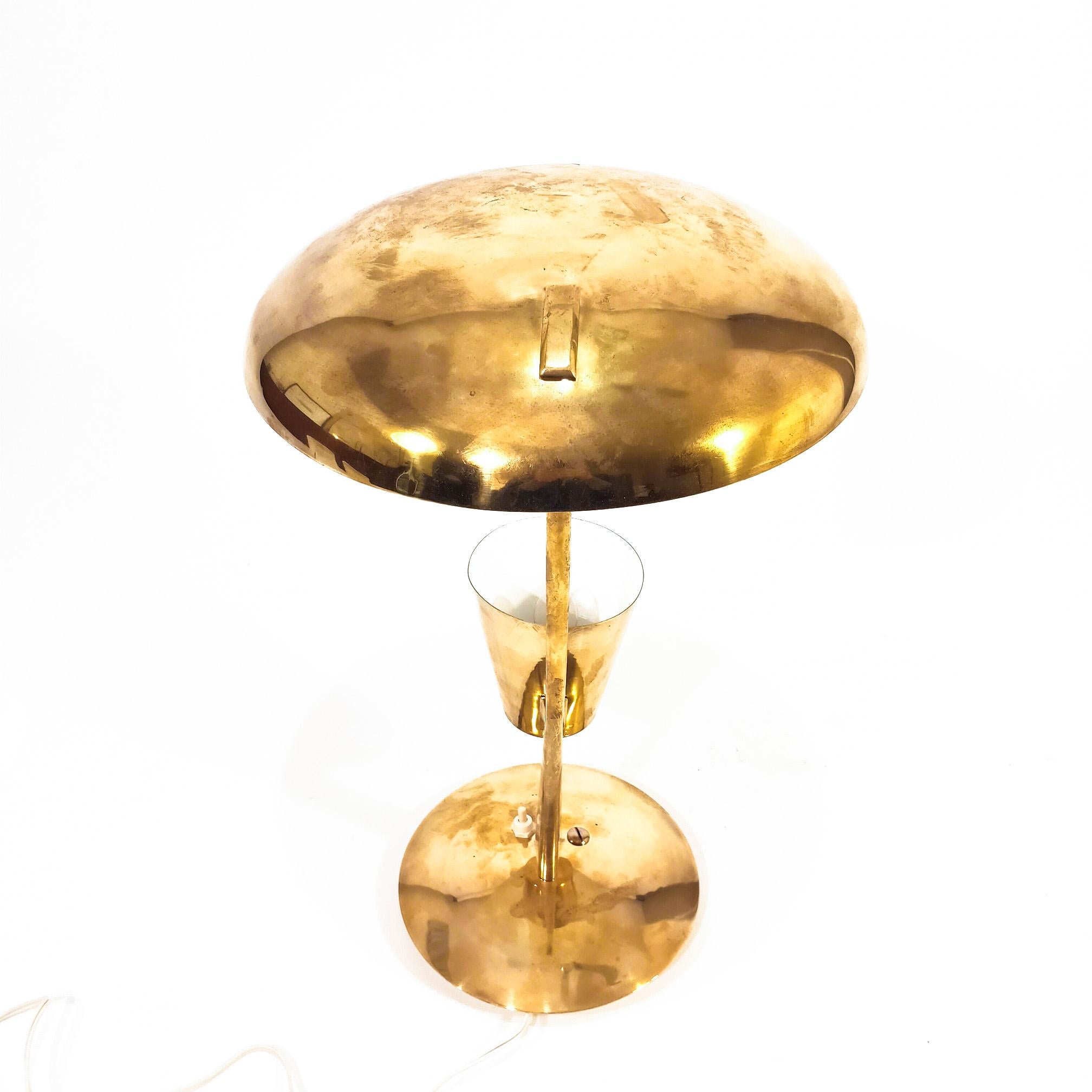 Mid-Century moderno Lampada da tavolo unica nello stile di Oscar Torlasco, Italia, anni '50 in vendita
