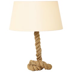 Unique Table Lamp with Rope Motif Base