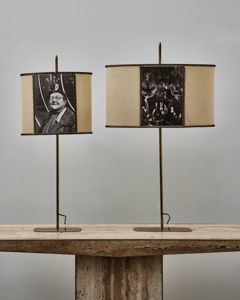 Italian Unique Table Lamps by Diego M For Sale