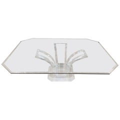 Used Unique Table Solid Acrylic Very High Quality
