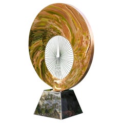 Unique tabletop sculpture in copper that pays homage to Dame Barbara Hepworth