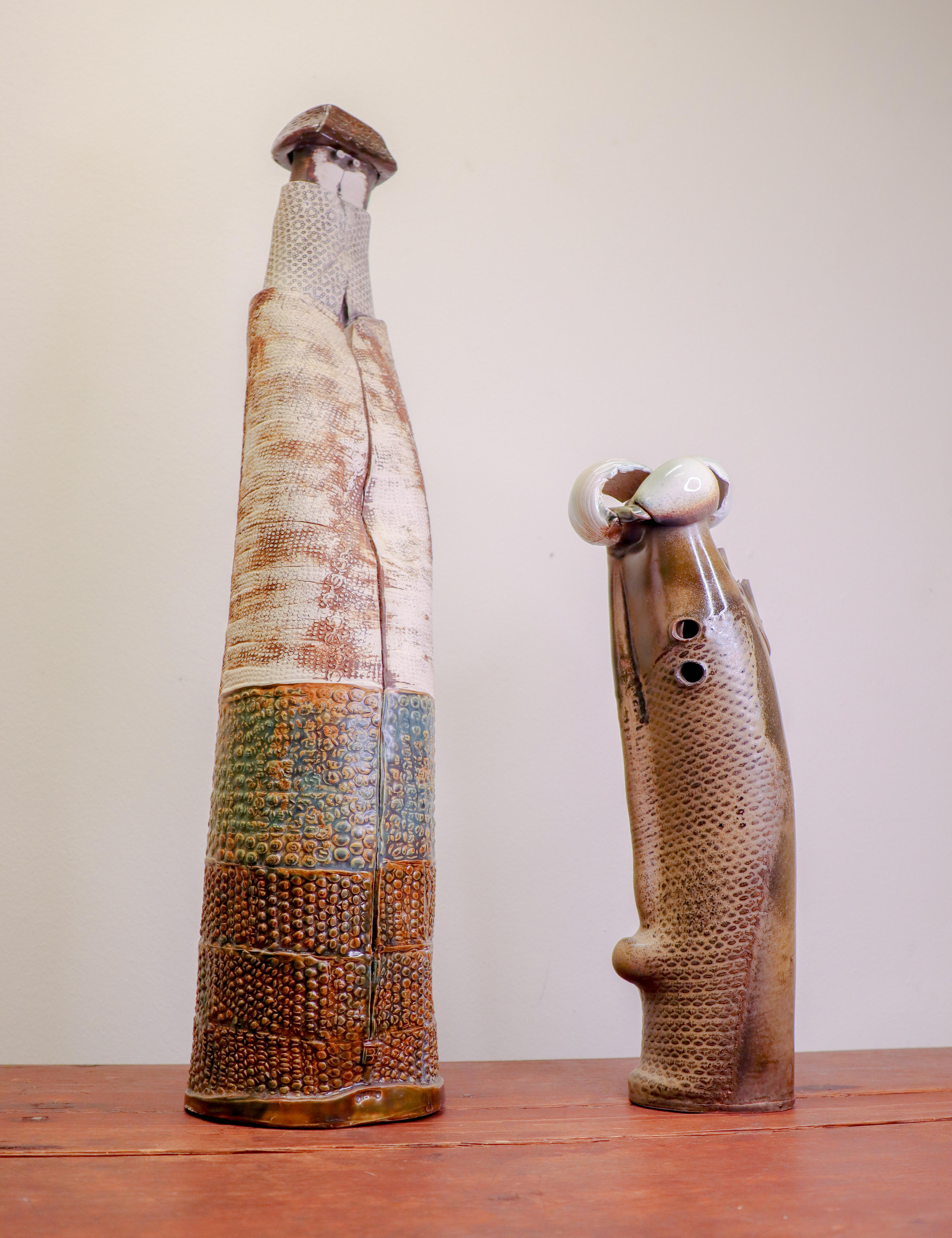 Escultura de cerámica única y alta - Bengt Berglund - Gustavsberg 1963 en venta 4