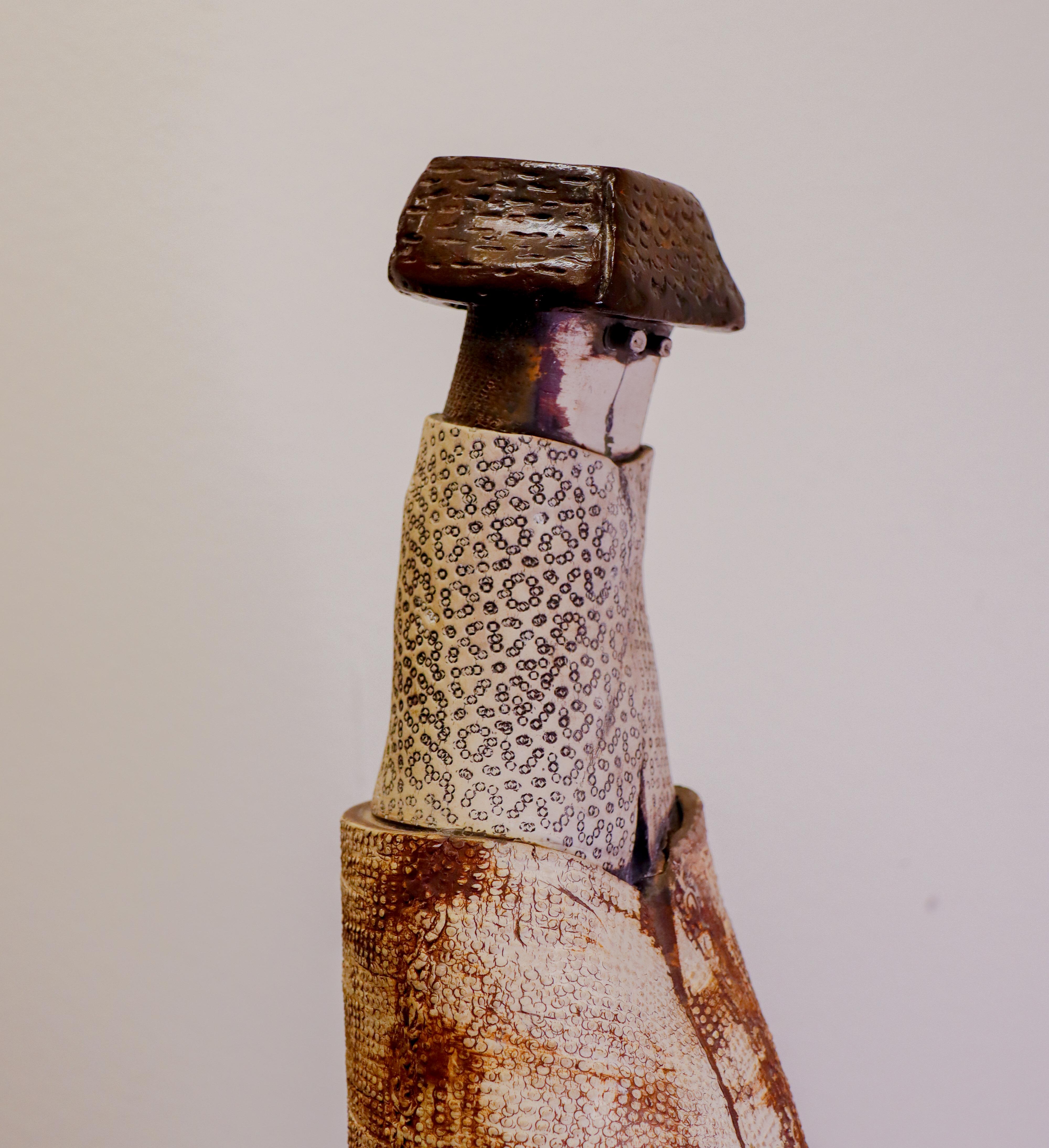 Escultura de cerámica única y alta - Bengt Berglund - Gustavsberg 1963 en Bueno estado para la venta en Stockholm, SE
