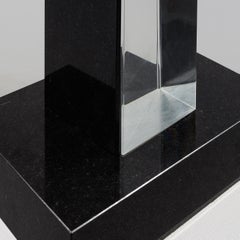 Lasse Brander Scultura in vetro e pietra Svezia 1970 Firmato