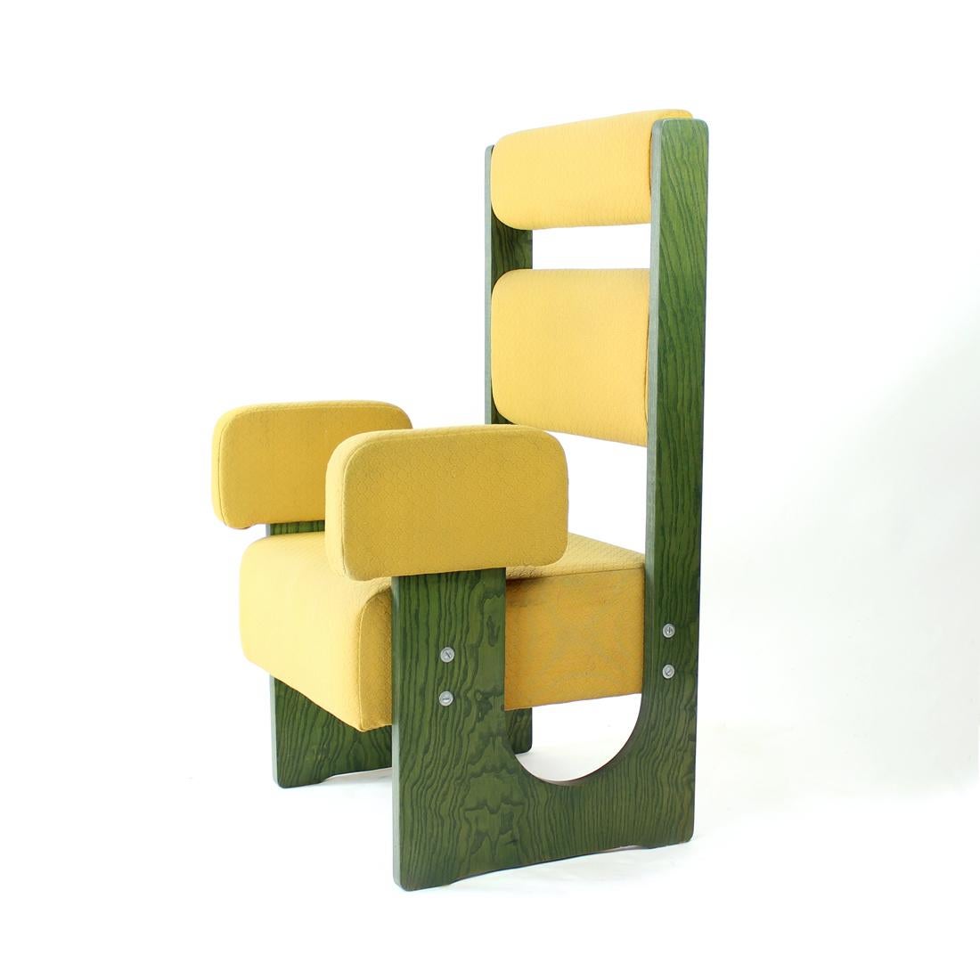 Sillón Trono Alto Único, Checoslovaquia Años 80 Posmoderno en venta