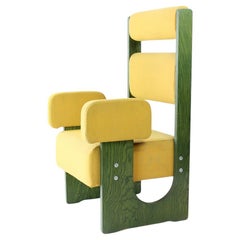 Fauteuil trône unique, Tchécoslovaquie, années 1980