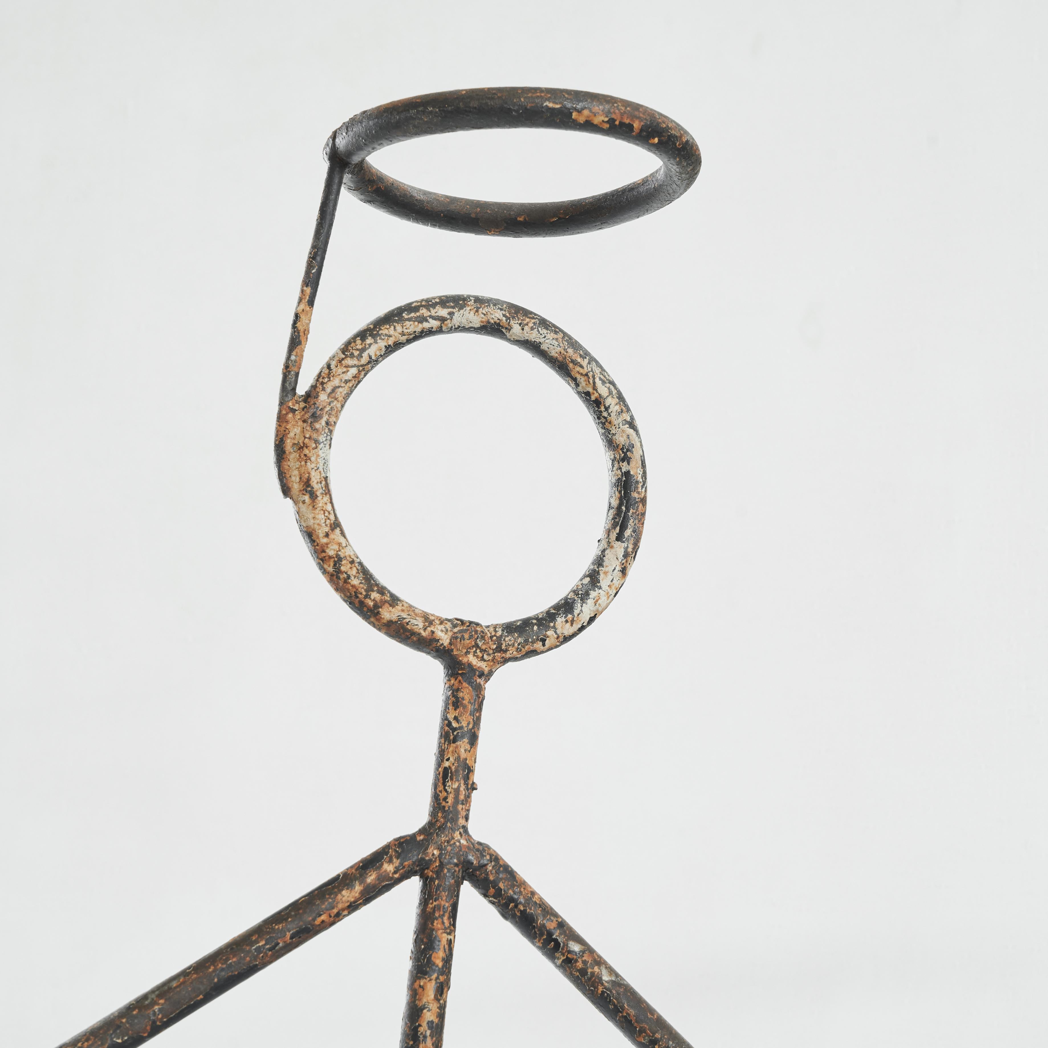 Unique 'The Saint' Stickman Occasional Table From the Film Set 1960s.

This is a real gem and a unique opportunity to own something which was used at the film set of the famous television series 'The Saint' with Roger Moore as Simon Templar in the