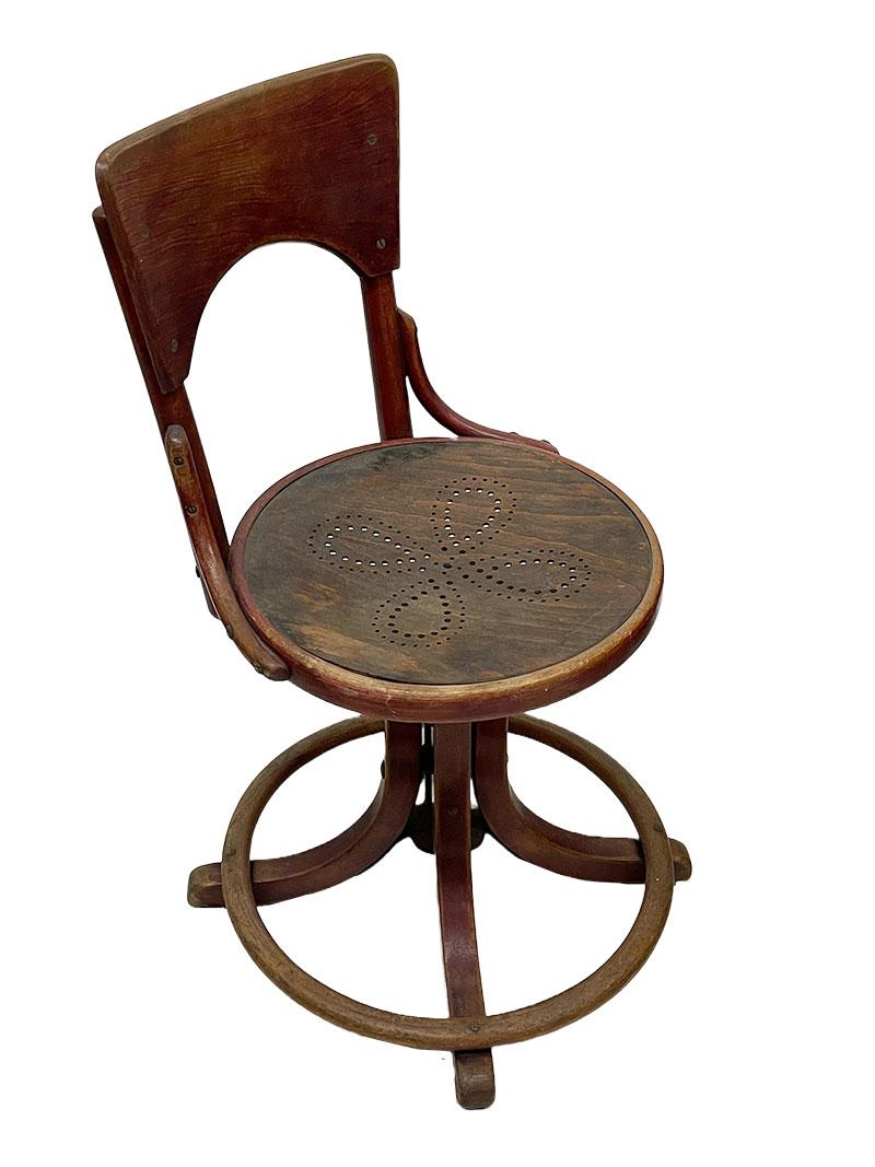 Unique Thonet Desk Chair, Museum Piece For Sale 4