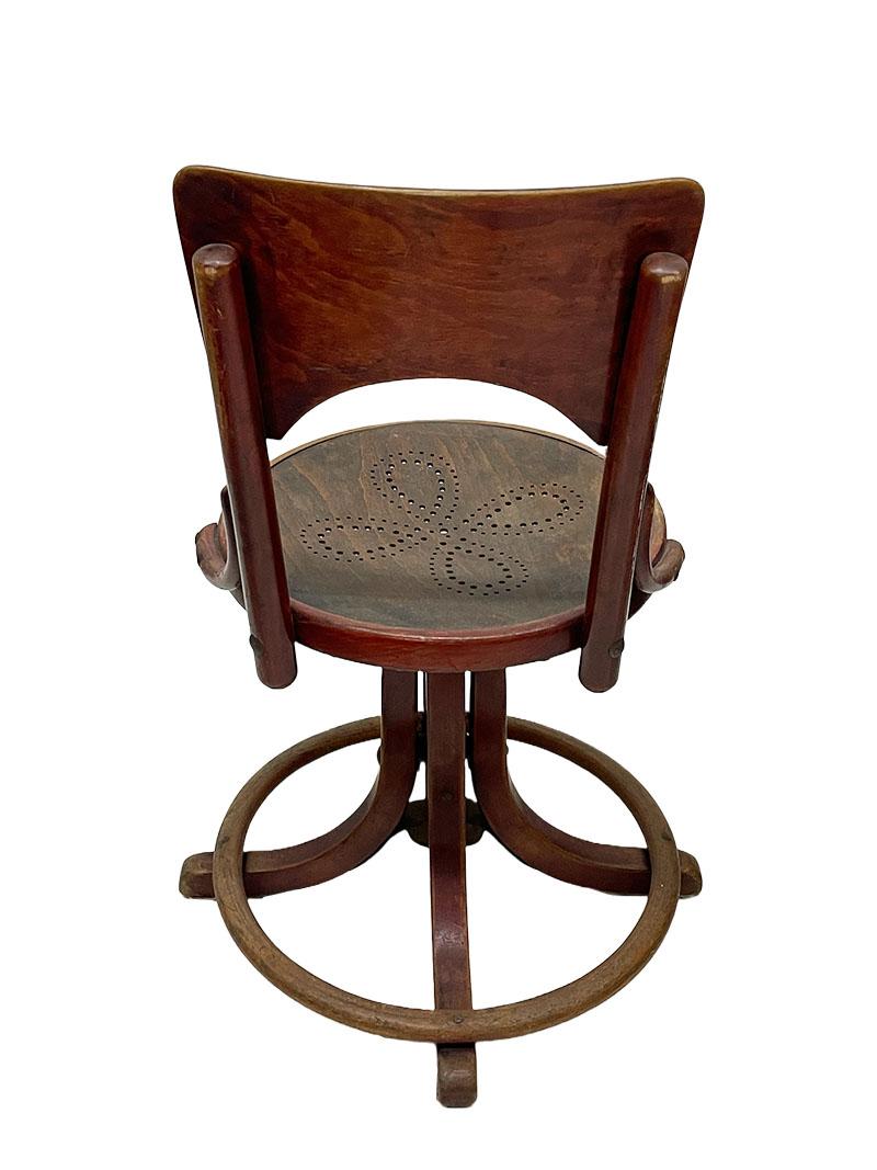 Unique Thonet Desk Chair, Museum Piece For Sale 2