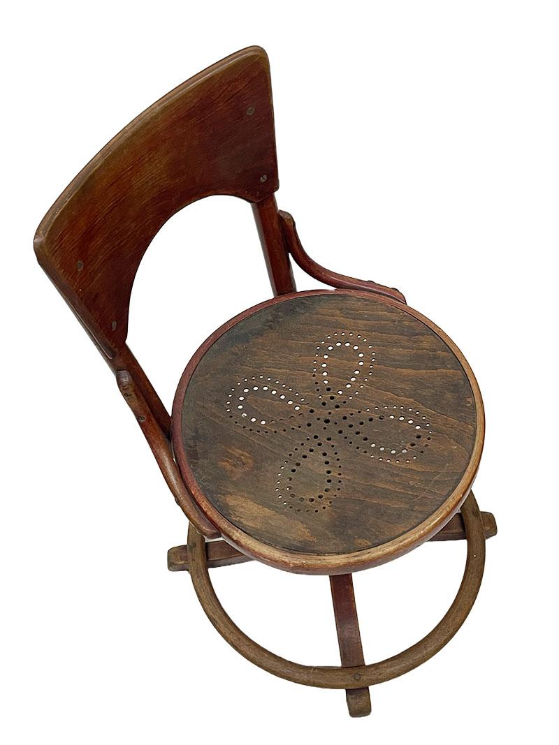 Unique Thonet Desk Chair, Museum Piece For Sale 3