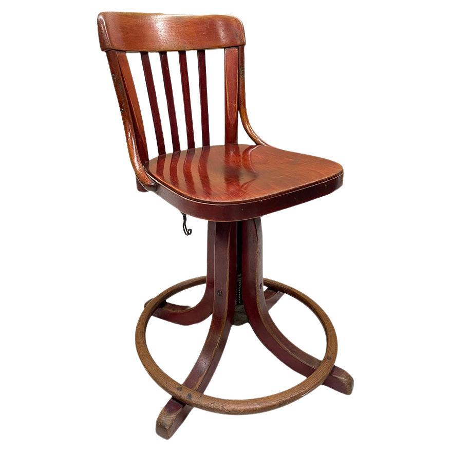 Unique Thonet Desk Chair, Museum Piece For Sale