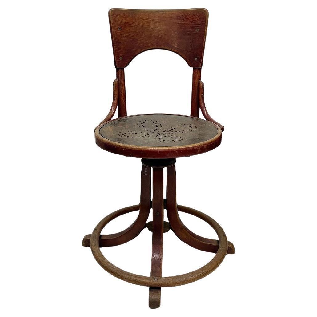 Unique Thonet Desk Chair, Museum Piece For Sale