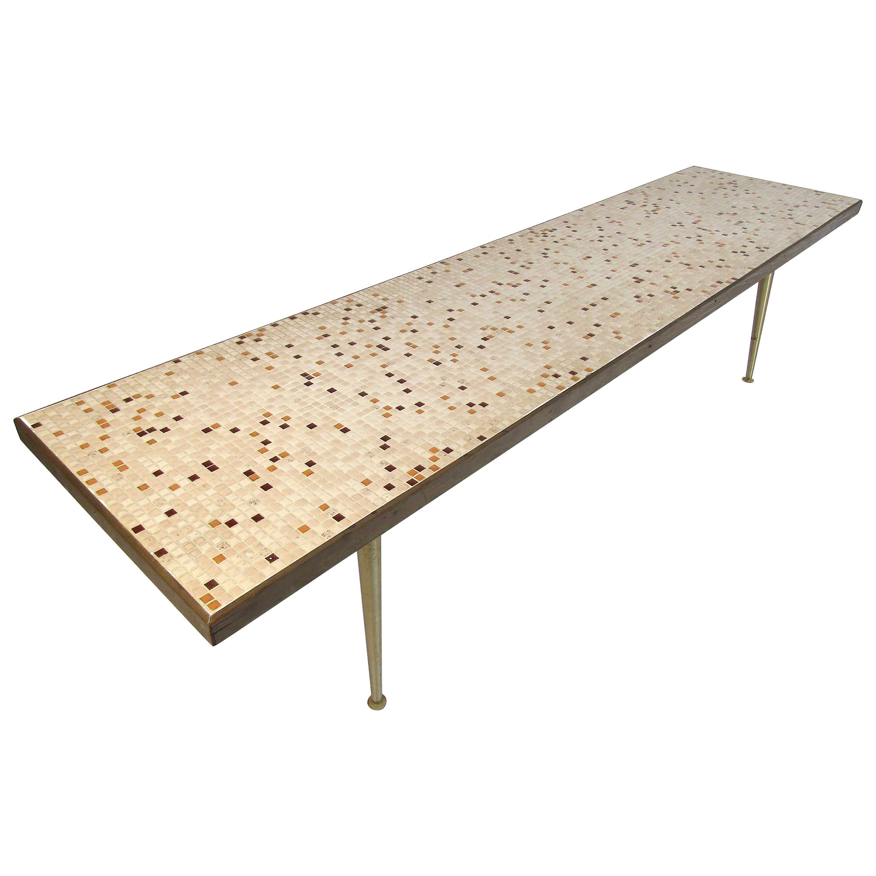 Unique Tile-Top Mosaic Coffee Table