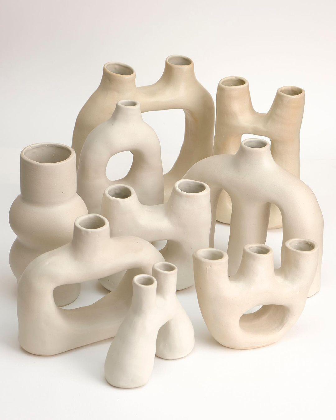Unique Torso Stoneware Vase by Camila Apaez In New Condition In Geneve, CH