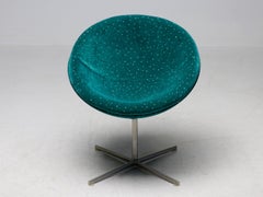 Sillas únicas Tramontana de jade y terciopelo color ámbar Verner Panton C1