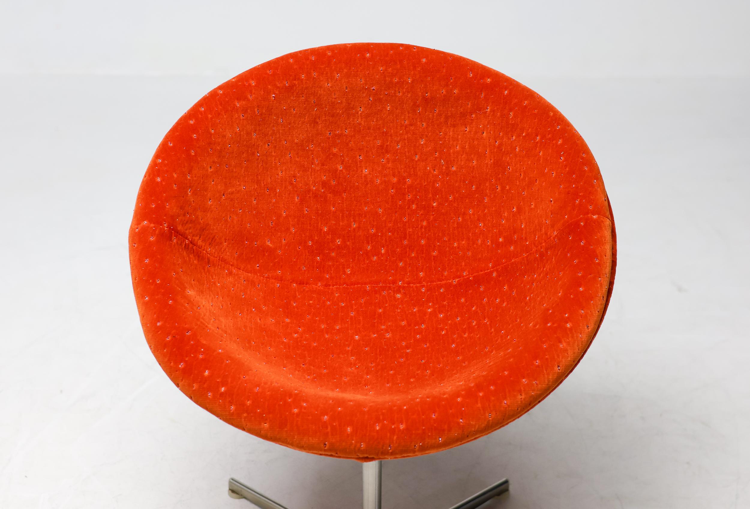 Danois Unique Tramontana Jade and Ember Velvet Verner Panton C1 Chairs en vente