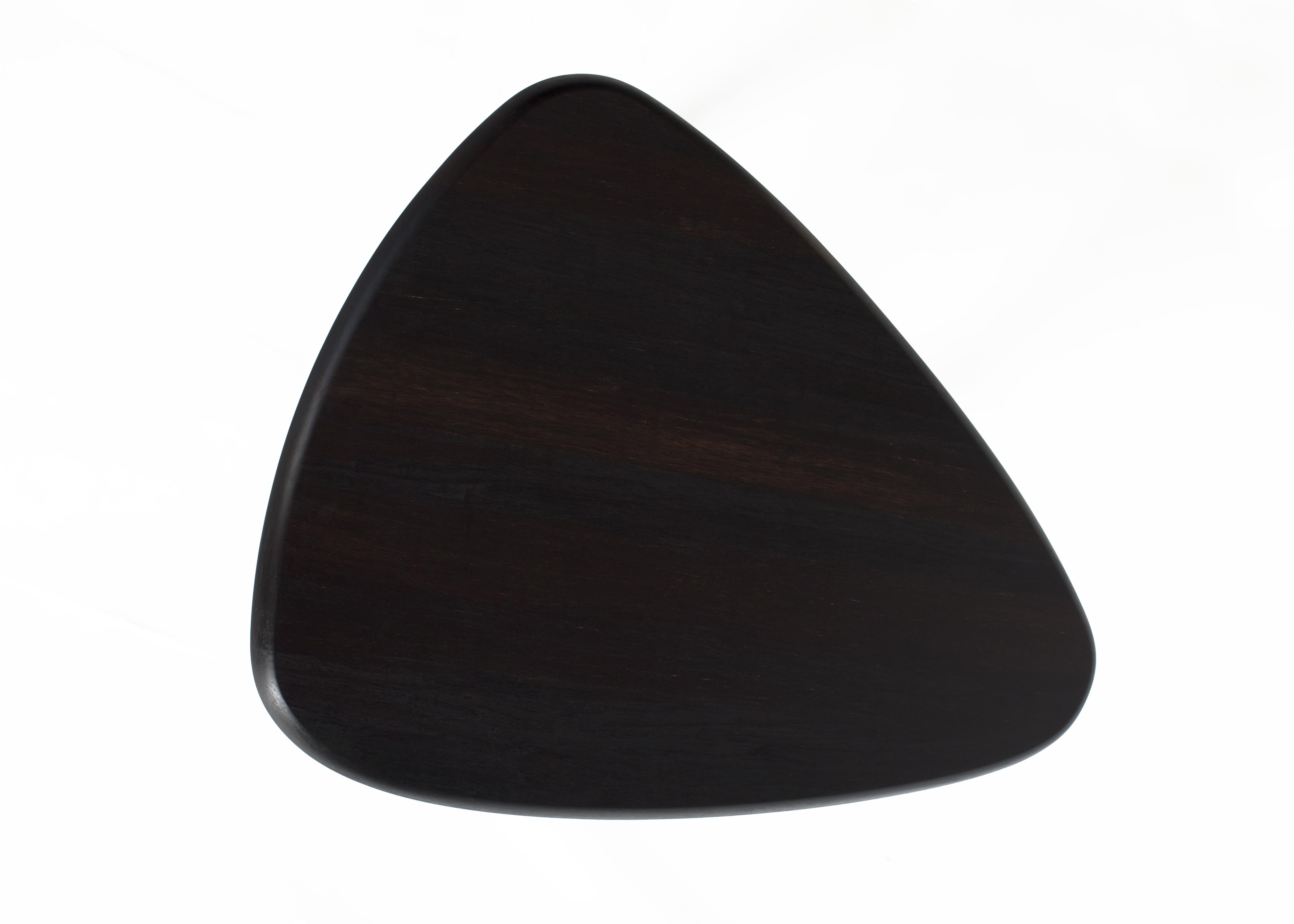 Unique Triangular Coco De Mer Table by Jesse Sanderson In New Condition For Sale In Geneve, CH