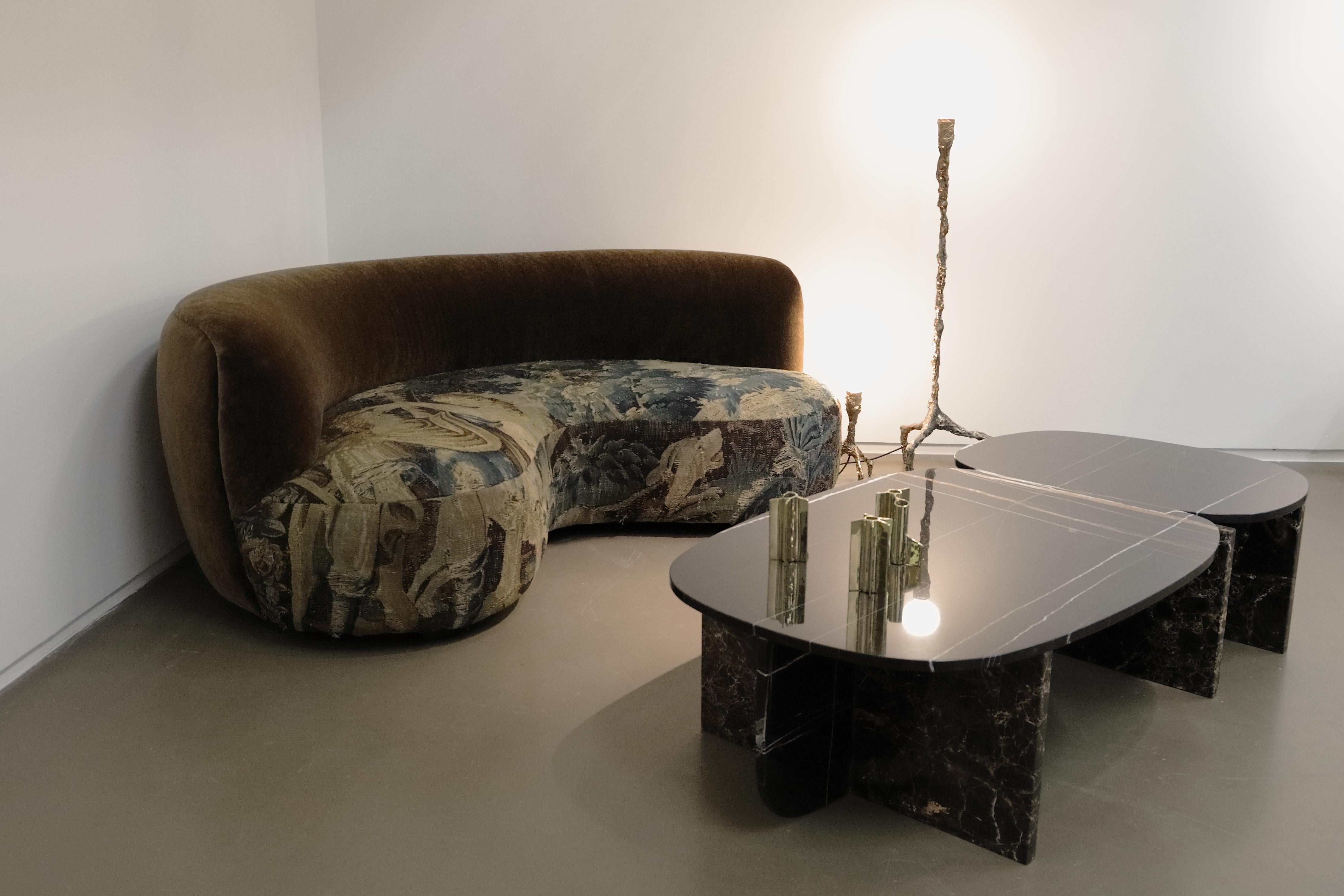 Unique Trilithon Marble Coffee Table, by OS And OOS 2