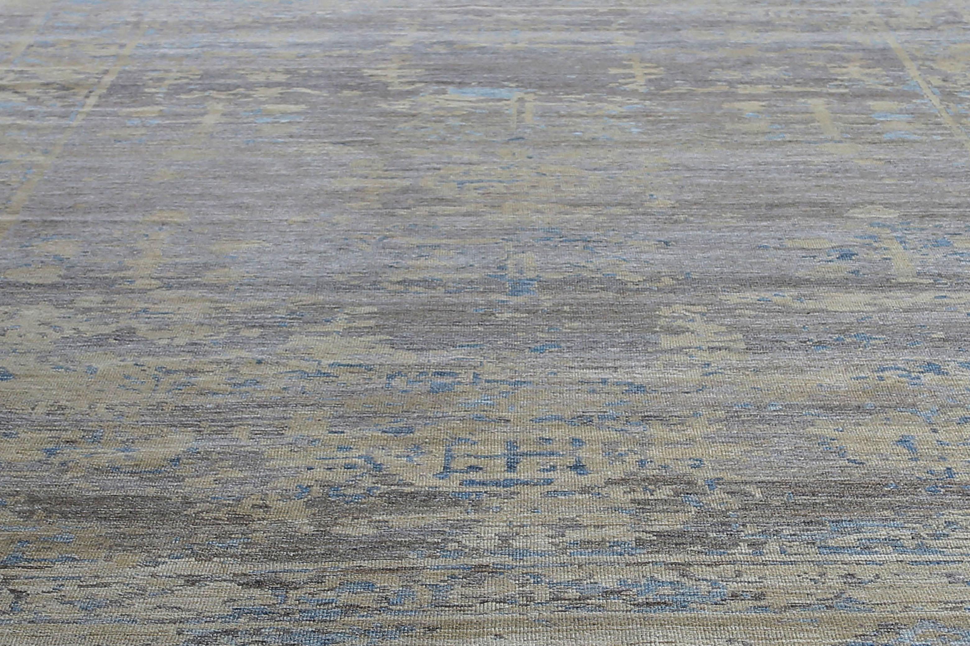 Afghanistan Sultanabad Area Rugs CIRCA 1990 - Wolle Braun Gelb Design - 95513 im Angebot 6