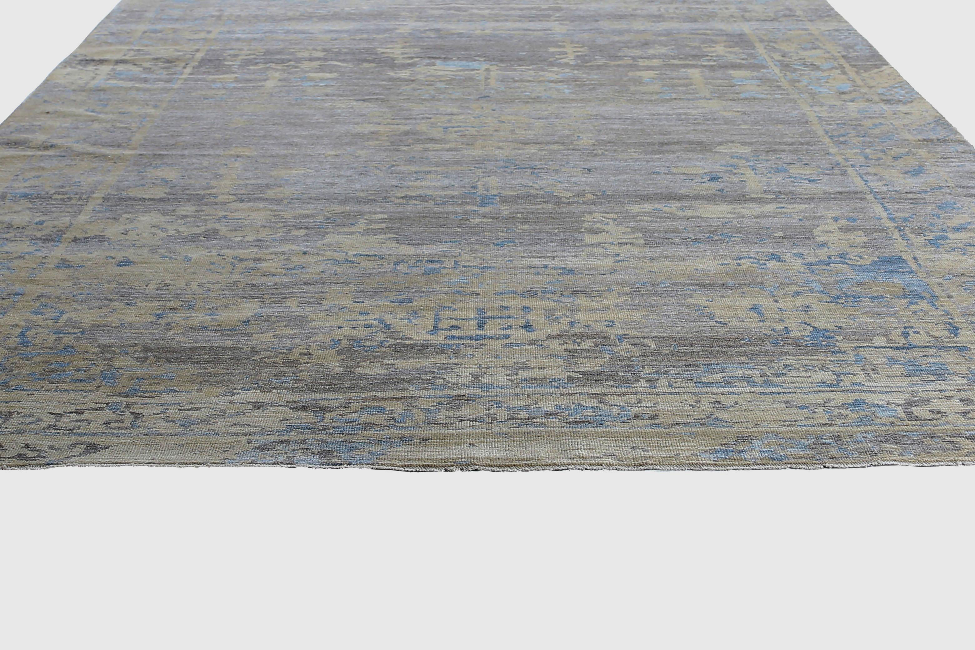 Afghanistan Sultanabad Area Rugs CIRCA 1990 - Wolle Braun Gelb Design - 95513 im Angebot 7