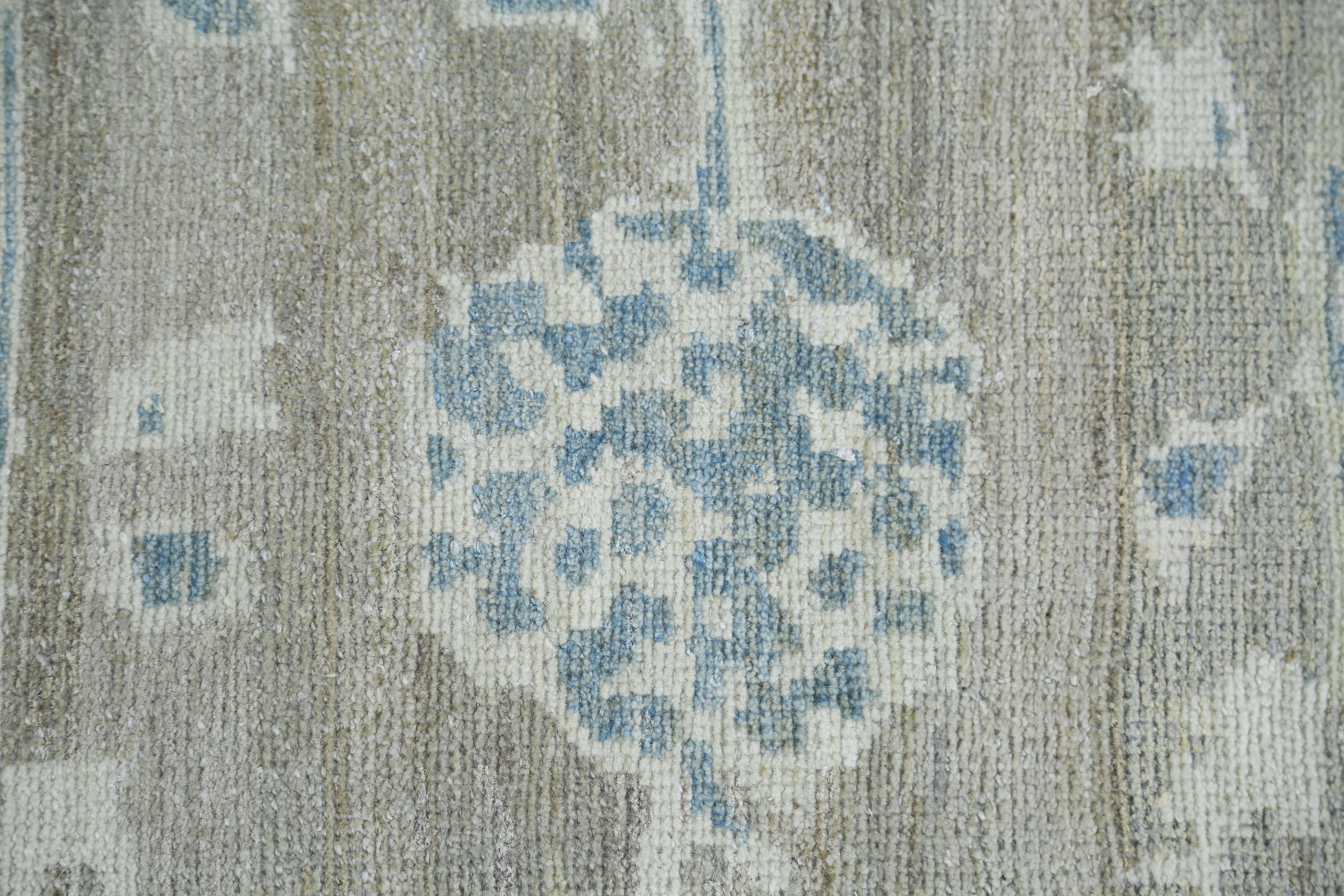 Afghanistan Sultanabad-Teppiche Circa 1990 - Wolle Elfenbein Taupe Design - 95518 im Angebot 1